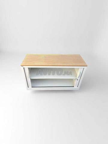 Armoire basse blanche 120x74cm Magencia