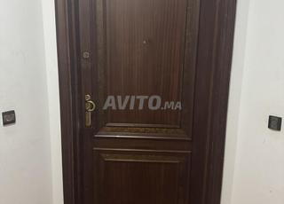 2 Portes d’entrée en bois massif Acajou 214x100cm