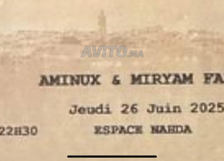 2 tickets meryam fares