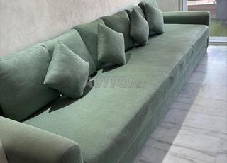 Fauteuil repose pied et ses coussins 