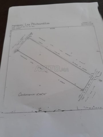 Terrain à vendre ville de Salé près de la route de Kénitra, quartier Bouchouk