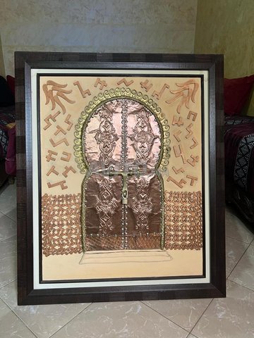 Tableau en cuivre 92x80 cm Gravure personnalisée