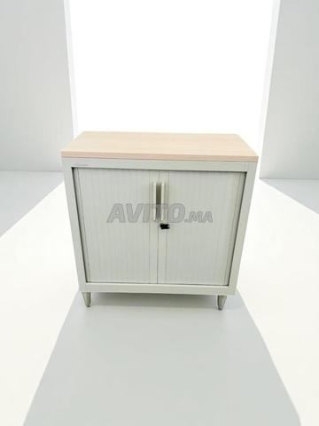 Armoire basse Steelcase finition chêne 80 x 74 cm - 2