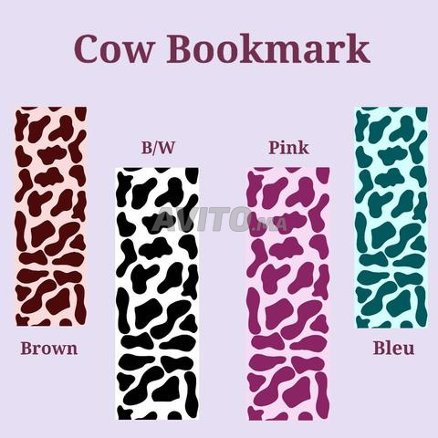 Cow bookmark فاصل الكتاب تصميم بقرة فلون لي بغيتي 