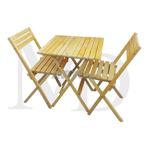 ensemble table pliable avec 2 chaises 