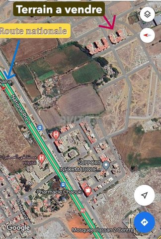 Terrain Zone immeuble bien situé a skhirat