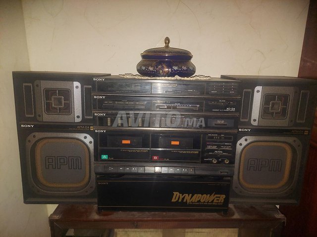 chaine radio hi-fi cassette vintage Sony 