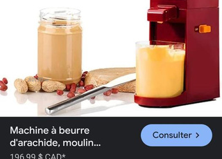 Machine a beurre de cacahuète 