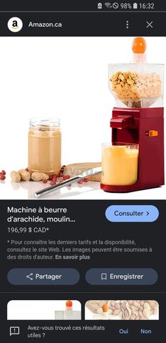 Machine a beurre de cacahuète 