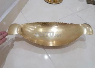 plat oval en cuivre 