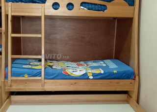 Lit superposé pour trois enfants lit superposé 3 plaçe