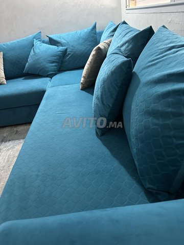 Canapé en bleu Saphir