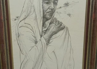 tableau lithographique de l'artiste ben issef