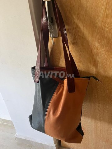 sac main en cuir 