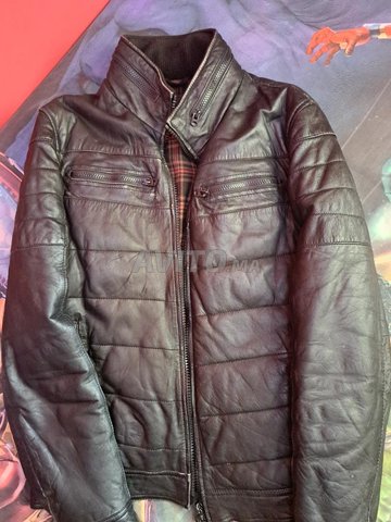jacket jaquette zara cuire  M mbetns