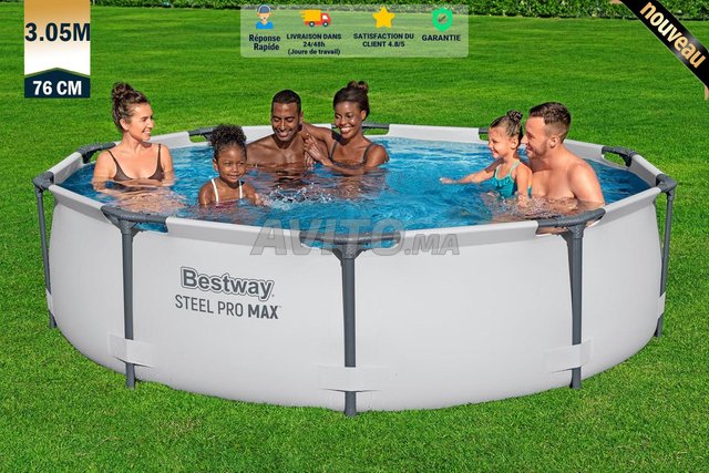 Piscine Hors Sol Ronde 3.05Mx76CM - NEUF - 