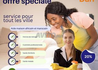 Femme de ménage et cuisine garde d'enfants