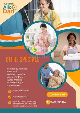 Aide maison africain et marocain polyvalent 