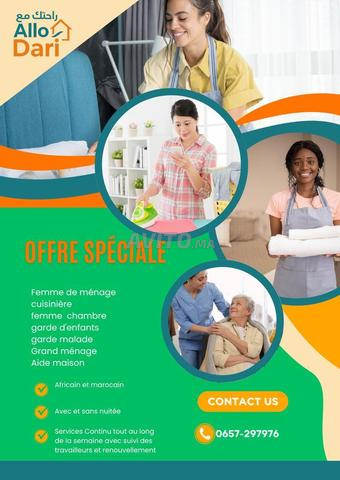 Aide maison africain et marocain polyvalent 