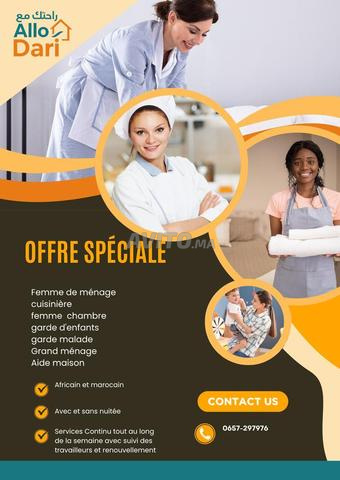 Aide maison africain et marocain polyvalent