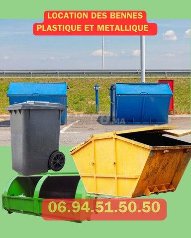 WOOW WOOW  location poubelle plastique métallique