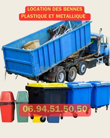 Ouicestvrai location poubelle plastique métallique