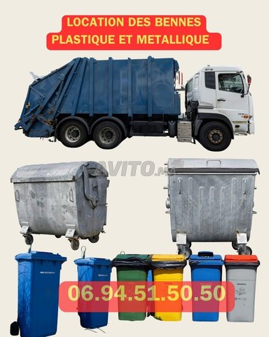 choisis la  location poubelle plastique métallique