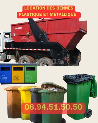 Nos produit location poubelle plastique métallique