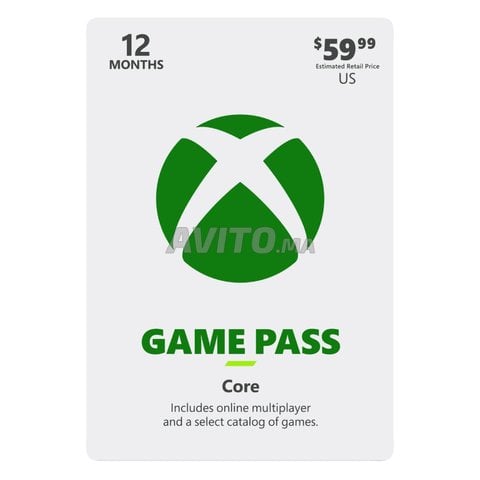 Xbox game pass 12 mois