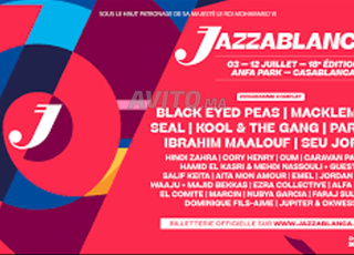 Ticket pass week-end Jazzablanca  .