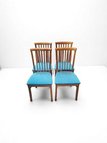 6 Chaises Vintage en Hêtre Salon réception 1960