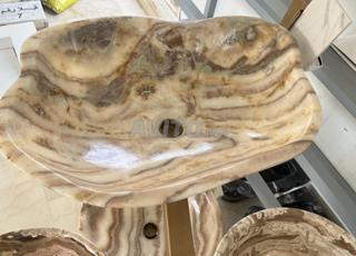 lavabos en onyx naturel