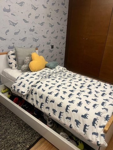 lit blanc une place simmons avec tiroir unisex