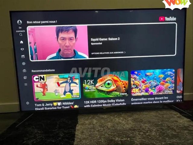 TV TCL 55 pouces  4k tout option 