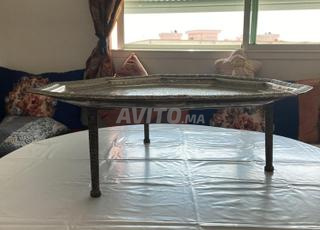 صينية فضة منقوشة يدوياً من فاس قطعة عريقة وأنيقة💎