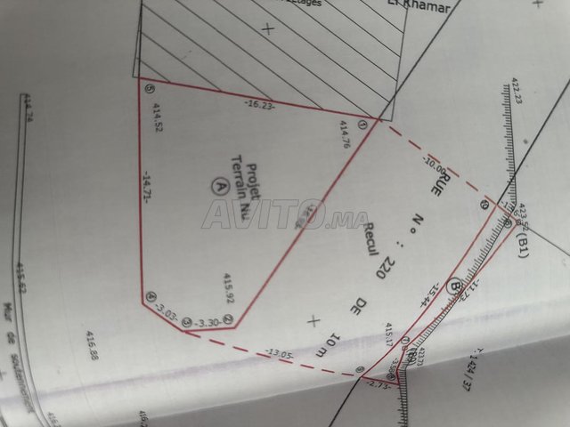 terrain a vendre  a taounate ain lghazal