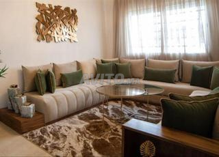 canapé d’angle beige élégant