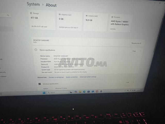 Lenovo Legion 5 Ryzen 7 4800H GTX 1660 Ti 16RAM500 - 2