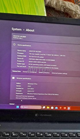 Pc dynabook I7 11eme X30L