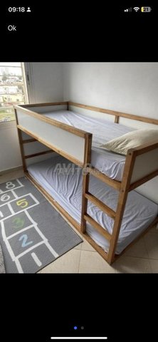 Lits superposés avec matelas 