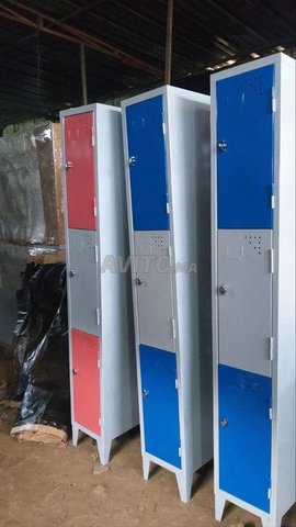 Vestiaire en métallique 2 portes monobloc casier