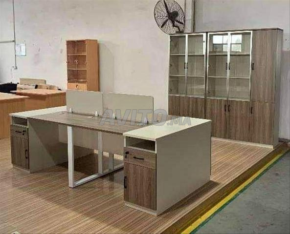 Bureau bench 2 positions semi métalliques