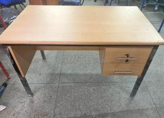 Bureau maitre avec tiroirs en bois 