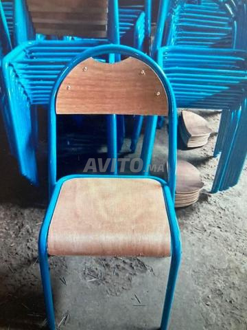 Chaise semi-métallique grand modèle Dossier rond  - 2