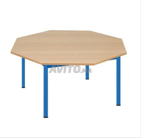 Table octogonale pour maternelle et primaire 