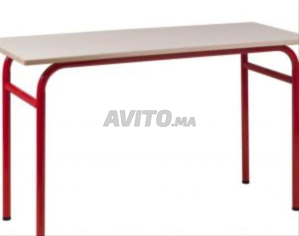 Table Scolaire Biplace sans Casier