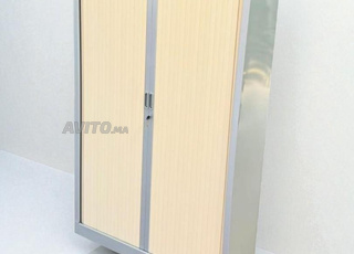 Armoire haute 120x200cm bi-color couleur chêne