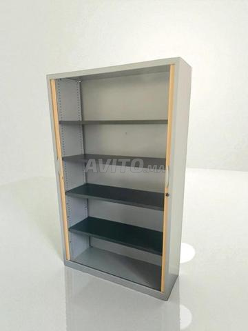 Armoire haute 120x200cm Marcadet bi-color clé - 2