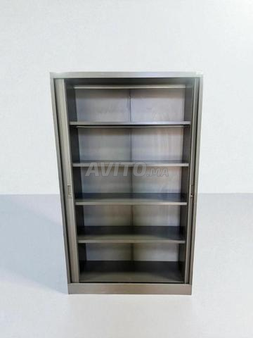 Armoire haute 120x200cm Marcadet grise monobloc