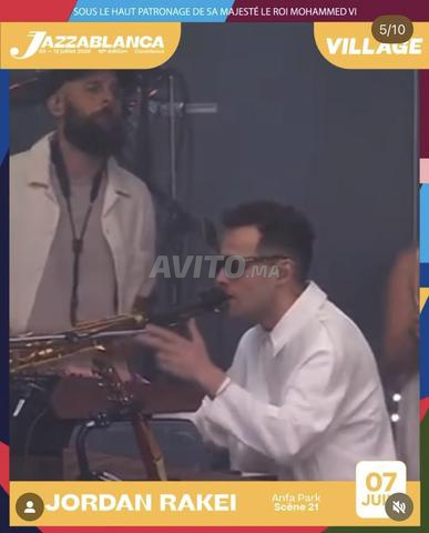 2 tickets jazzablanca JORDAN RAKEI, EMEL 500